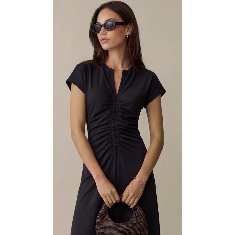 Few Moda NEW o.p.t Roxy Ponte Black Knit Dress, Size 8 - Picture 2 of 8